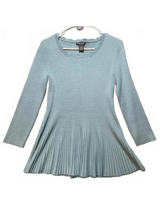 Chelsea & Theodore Dresses & Skirts - Chelsea & Theodore Women's Ribbed Knit Sweater Dress Light Blue Large